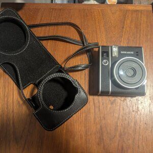 Instax Mini 40 Retro styled instant camera and case